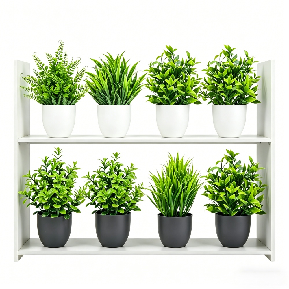 Bonsai Garden Indoor - 4 Buah/Set Tanaman Buatan Mini Pot