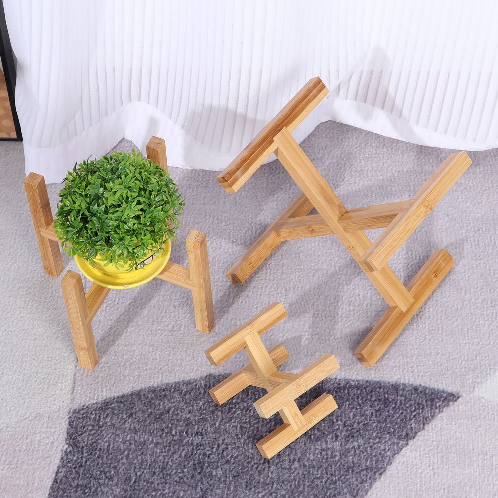 Pemegang Pot bunga kayu berdir - Bonsai Garden Indoor ulasan dan harga