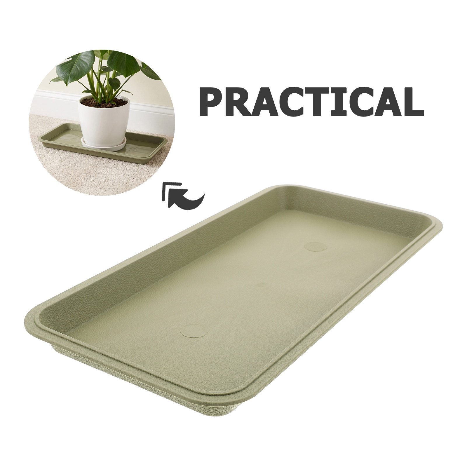 Baki Tanaman Plastik Persegi P - Drip Tray Saucer ulasan dan harga