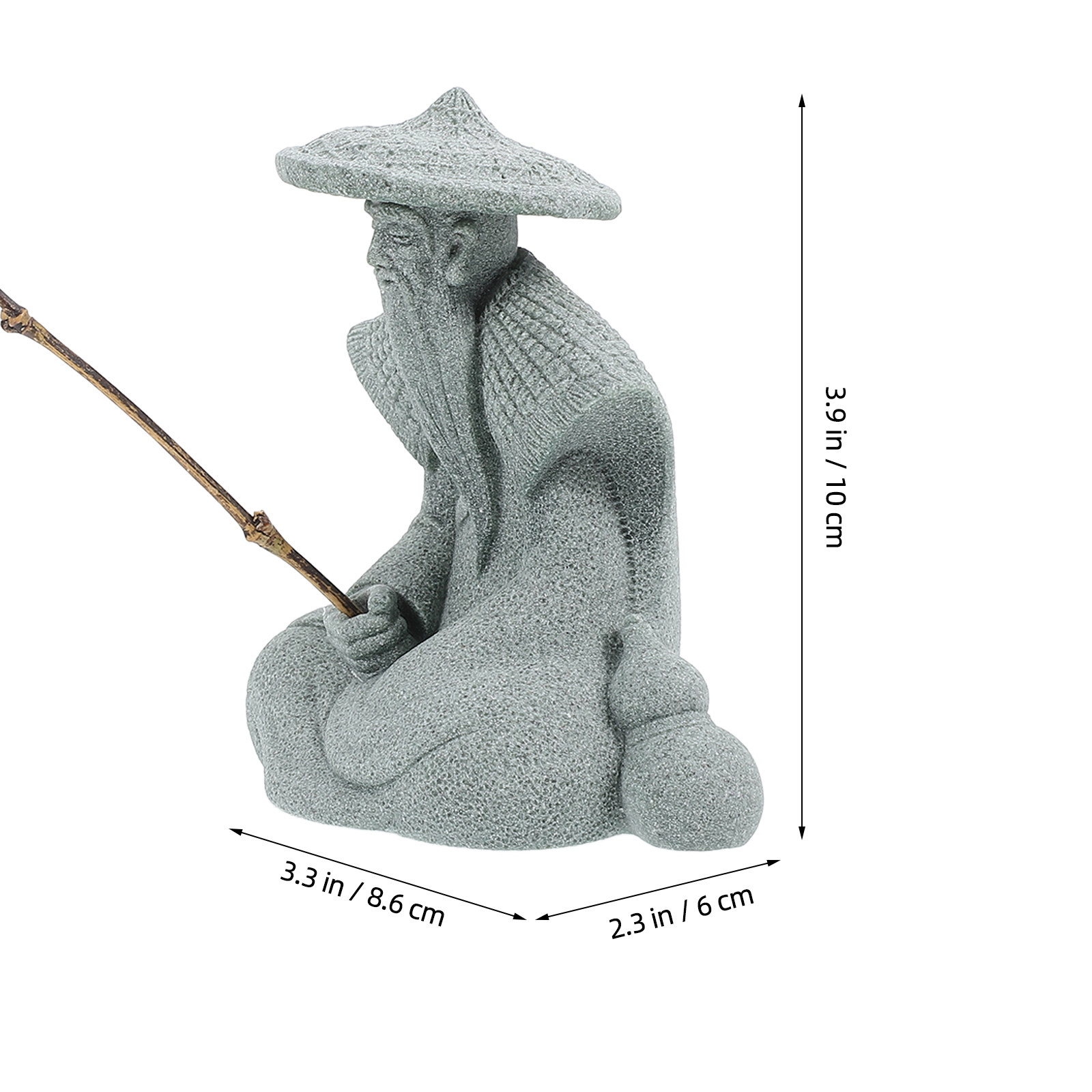 Patung Nelayan Resin Kecil Dek - Bonsai Garden Indoor ulasan dan harga