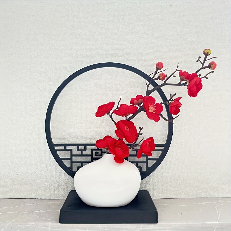 Rak Bunga Hitam Gaya Cina Imit - Bonsai Garden Entrance ulasan dan harga