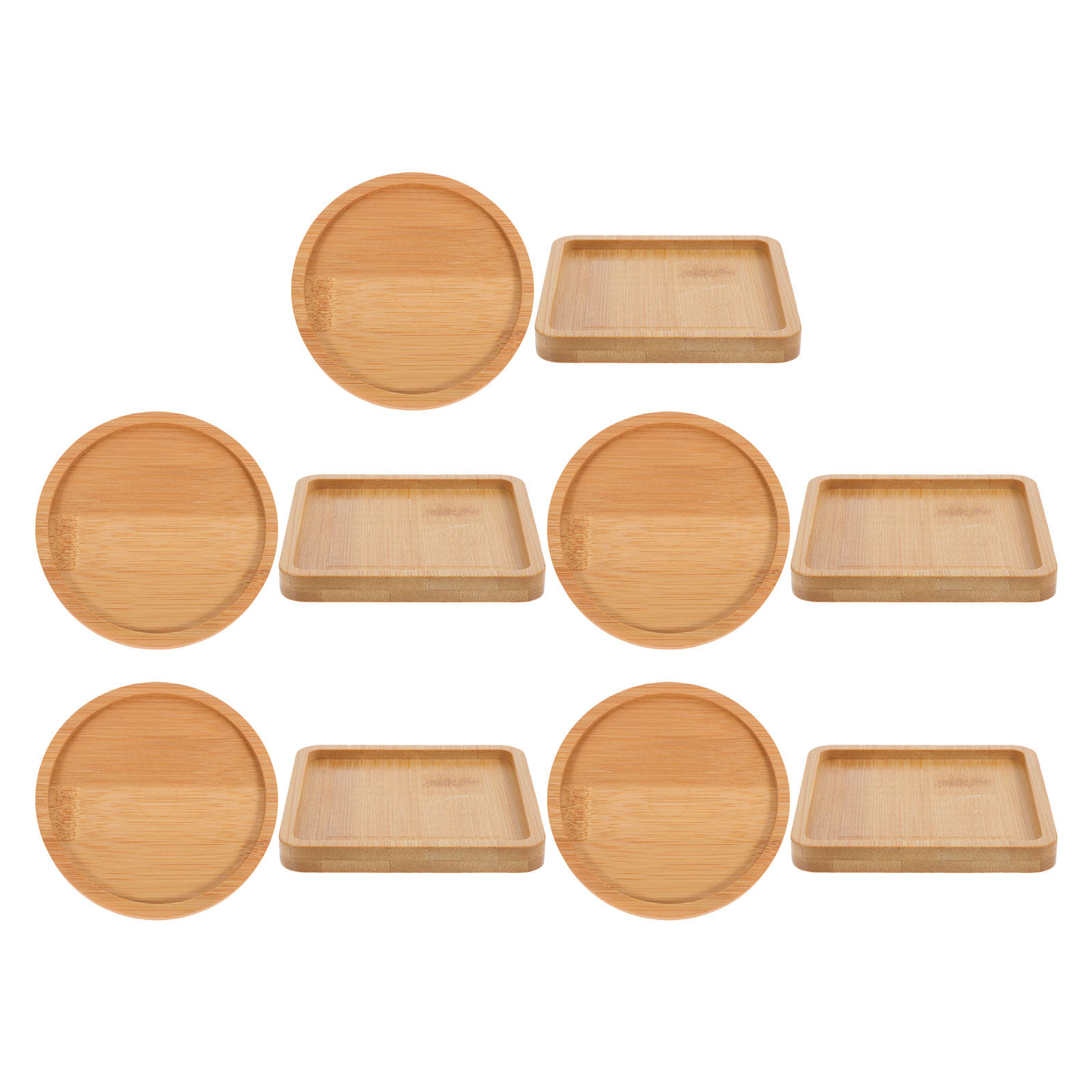 10 Buah Alas Gelas Bambu, Peny - Drip Tray Saucer ulasan dan harga