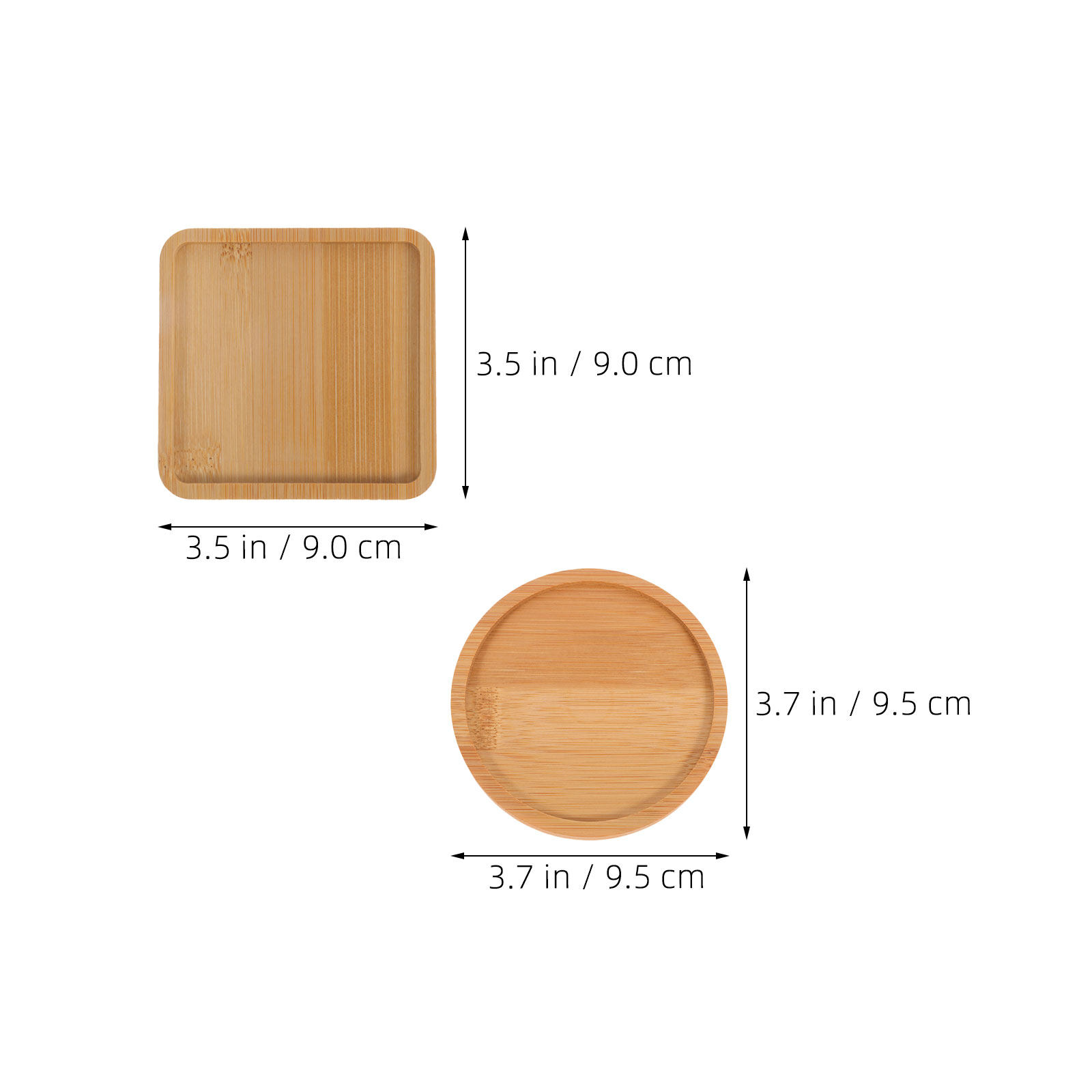 10 Buah Alas Gelas Bambu, Peny - Drip Tray Saucer ulasan dan harga