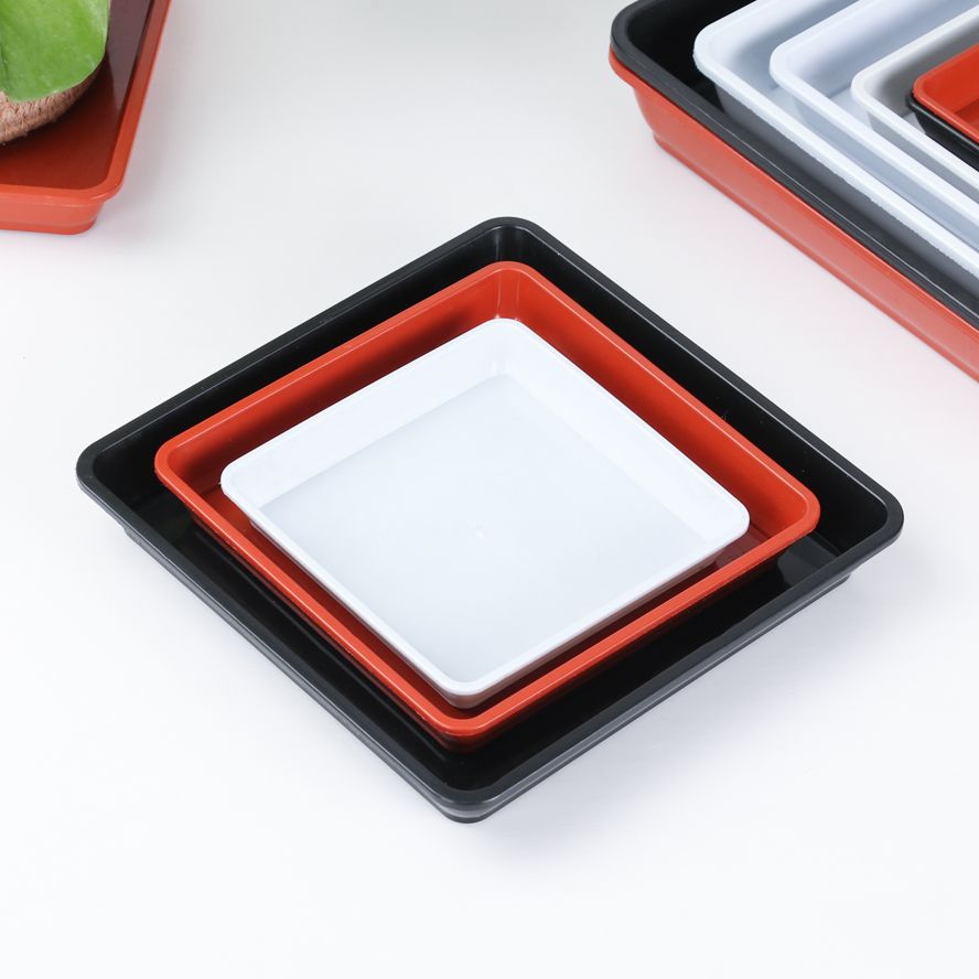 Piring plastik bentuk persegi, - Drip Tray Saucer ulasan dan harga